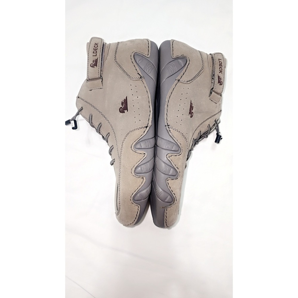 LDeck Unisex 3/4 Top Hiking/Driving Shoes Slip-on Laced-up Size (40) Gray New - Picture 1 of 8